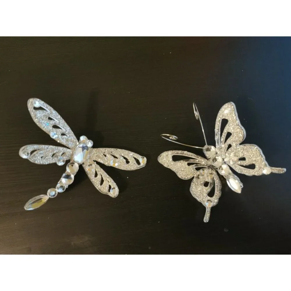 A Pair of Butterfly & Dragonfly Shape Hair Clips‎